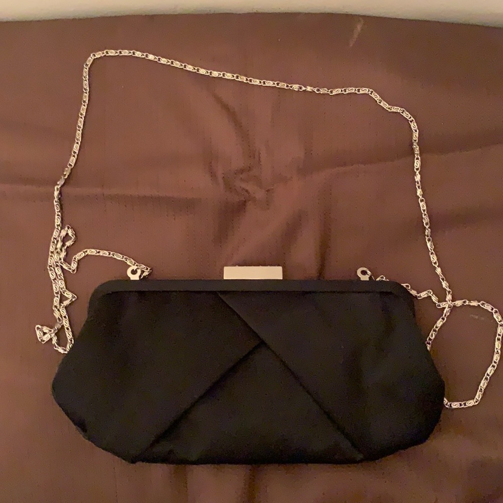 Black clutch bag
